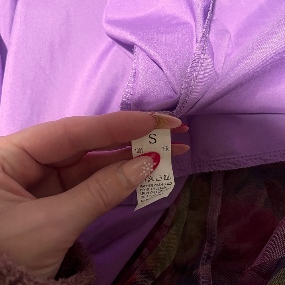 Aje Floral Maxi Dress in Purple and Pink - Picture 5 of 6